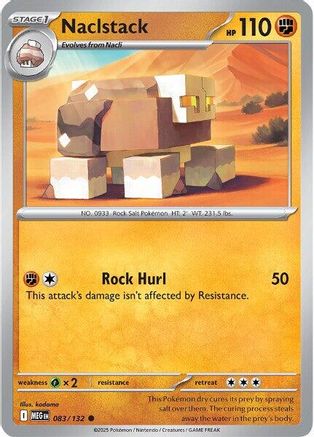 Naclstack (83/132) - ME01 Mega Evolution Reverse Holofoil - Common