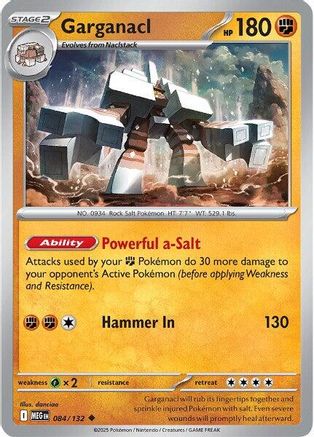 Garganacl (84/132) - ME01 Mega Evolution  - Uncommon