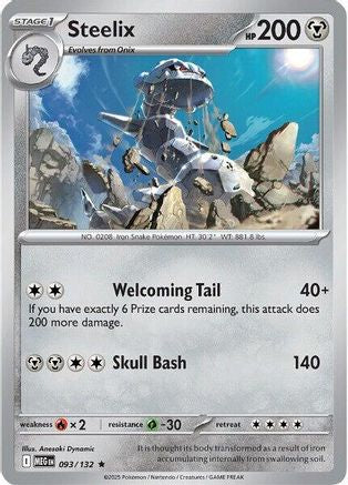 Steelix (93/132) - ME01 Mega Evolution Reverse Holofoil - Rare