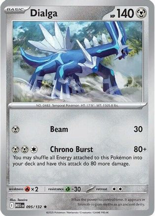 Dialga (95/132) - ME01 Mega Evolution Holofoil - Rare
