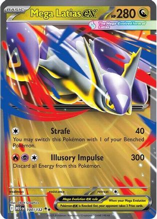 Mega Latias ex (100/132) - ME01 Mega Evolution Holofoil - Double Rare