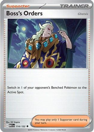 Boss's Orders [Ghetsis] (114/132) - ME01 Mega Evolution  - Uncommon
