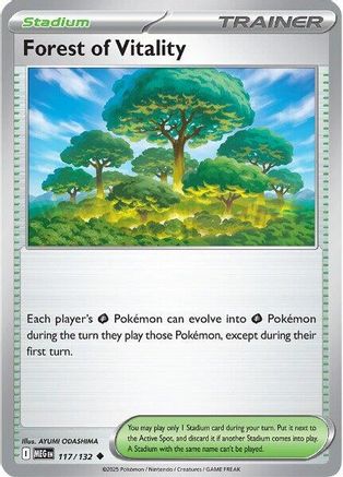Forest of Vitality (117) - ME01 Mega Evolution Reverse Holofoil - Uncommon