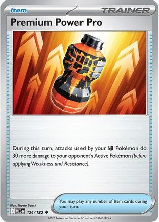 Premium Power Pro (124/132) - ME01 Mega Evolution Reverse Holofoil - Uncommon