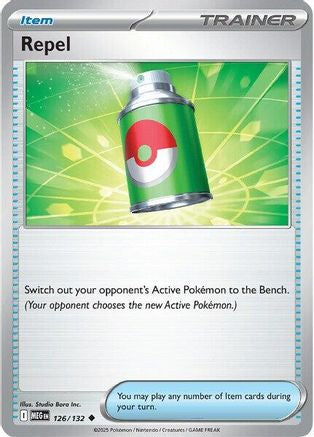 Repel (126/132) - ME01 Mega Evolution Reverse Holofoil - Uncommon