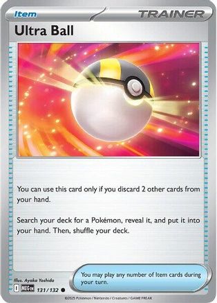 Ultra Ball (131/132) - ME01 Mega Evolution Reverse Holofoil - Common