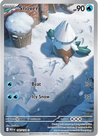 Snover (140/132) - ME01 Mega Evolution Holofoil - Illustration Rare