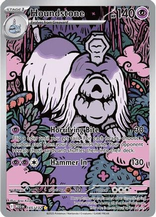 Houndstone (145/132) - ME01 Mega Evolution Holofoil - Illustration Rare