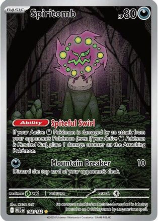 Spiritomb (148/132) - ME01 Mega Evolution Holofoil - Illustration Rare