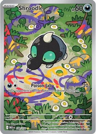 Shroodle (149/132) - ME01 Mega Evolution Holofoil - Illustration Rare