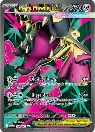 Mega Mawile ex (162/132) - ME01 Mega Evolution Holofoil - Ultra Rare