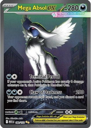 Mega Absol ex (180/132) - ME01 Mega Evolution Holofoil - Special Illustration Rare