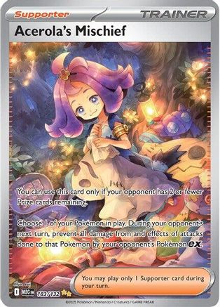 Acerola's Mischief (183/132) - ME01 Mega Evolution Holofoil - Special Illustration Rare