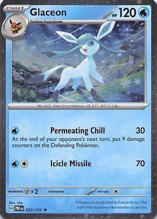 Glaceon (Cosmos Holo) (25/131) - Miscellaneous Cards & Products Holofoil - Rare