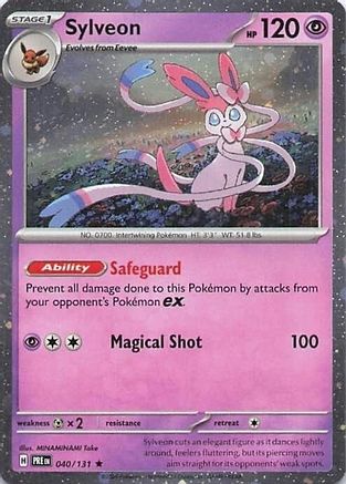 Sylveon (Cosmos Holo) (40/131) - Miscellaneous Cards & Products Holofoil - Rare