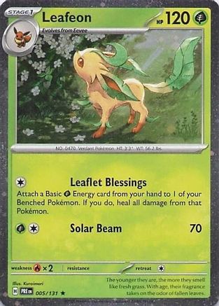 Leafeon (Cosmos Holo) (5/131) - Miscellaneous Cards & Products Holofoil - Rare