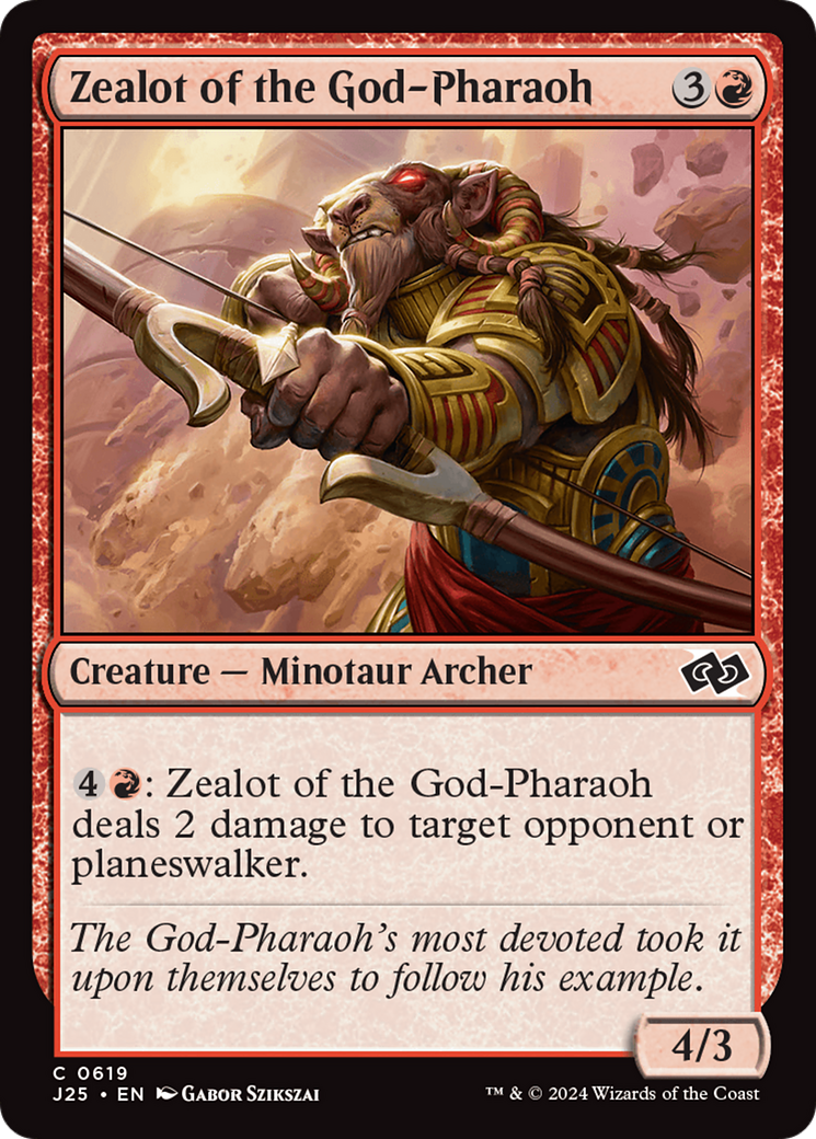 Zealot of the God-Pharaoh (J25-619) - Foundations Jumpstart Foil