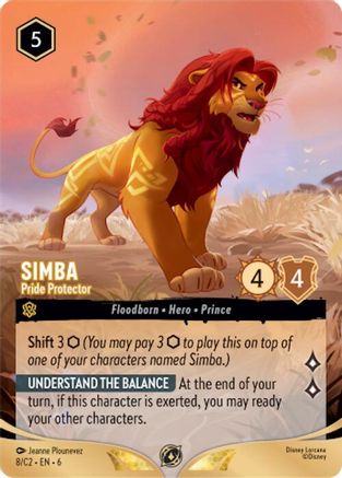 (008)  Simba - Pride Protector - Disney Lorcana Promo Cards  Normal