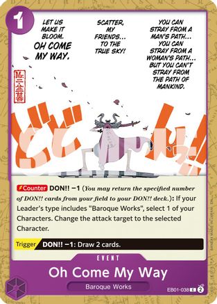 (EB01-038) Oh Come My Way (Reprint) - Premium Booster -The Best- Vol. 2 - Normal