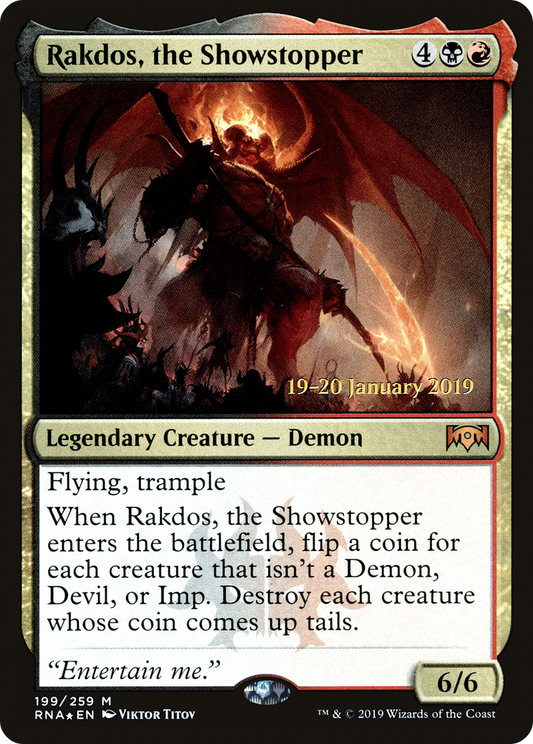 Rakdos, the Showstopper (PRNA-199S) - Ravnica Allegiance Promos Foil