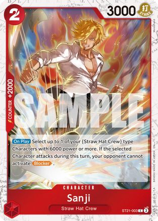 (ST21-003) Sanji - ST21-003 (Pirate Foil) - Premium Booster -The Best- Vol. 2 Foil