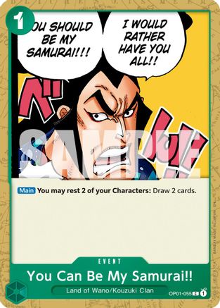 (OP01-055) You Can Be My Samurai!! (Reprint) - Premium Booster -The Best- Vol. 2 - Normal