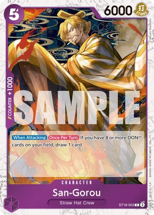 (ST18-003) San-Gorou (Pirate Foil) - Premium Booster -The Best- Vol. 2 Foil