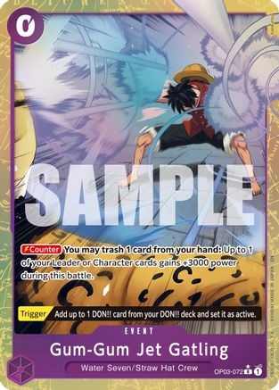 (OP03-072) Gum-Gum Jet Gatling (Alternate Art) - Premium Booster -The Best- Vol. 2 Foil