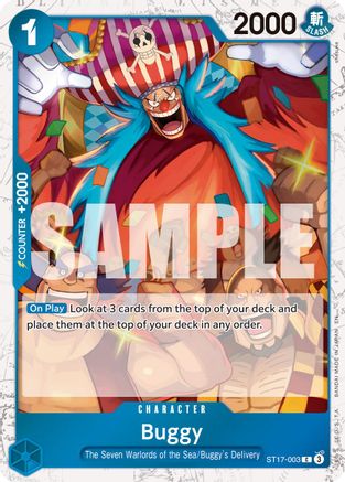 (ST17-003) Buggy - ST17-003 (Pirate Foil) - Premium Booster -The Best- Vol. 2 Foil