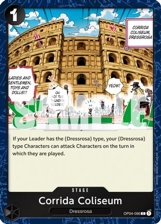 (OP04-096) Corrida Coliseum (Pirate Foil) - Premium Booster -The Best- Vol. 2 Foil