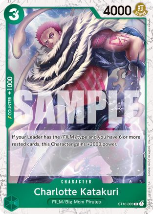 (ST16-003) Charlotte Katakuri (Pirate Foil) - Premium Booster -The Best- Vol. 2 Foil
