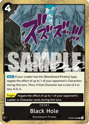 (OP09-098) Black Hole (Pirate Foil) - Premium Booster -The Best- Vol. 2 Foil