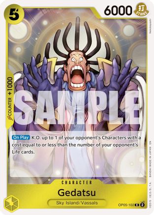(OP05-102) Gedatsu (Reprint) - Premium Booster -The Best- Vol. 2 - Foil
