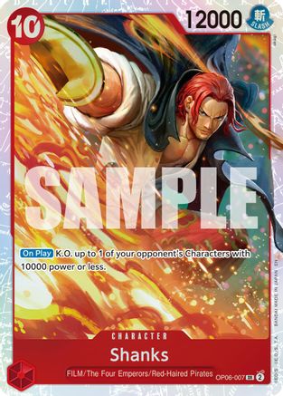 (OP06-007) Shanks (Reprint) - Premium Booster -The Best- Vol. 2 - Foil