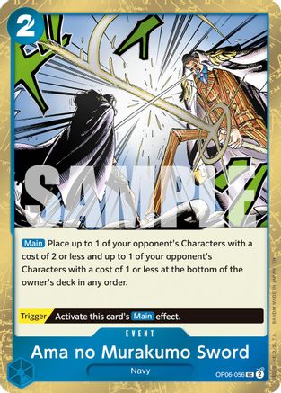 (OP06-056) Ama no Murakumo Sword (Pirate Foil) - Premium Booster -The Best- Vol. 2 Foil