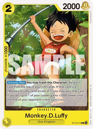 (ST13-014) Monkey.D.Luffy - ST13-014 (Reprint) - Premium Booster -The Best- Vol. 2 Normal