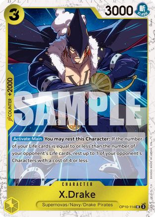 (OP10-114) X.Drake (Pirate Foil) - Premium Booster -The Best- Vol. 2 Foil