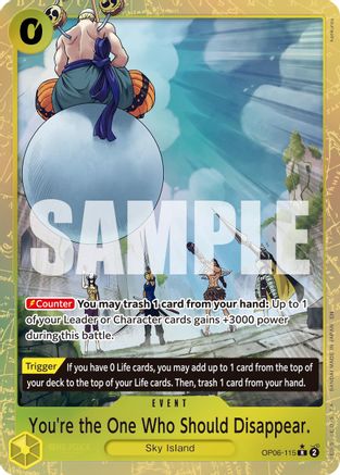(OP06-115) You're the One Who Should Disappear (Alternate Art) - Premium Booster -The Best- Vol. 2 Foil