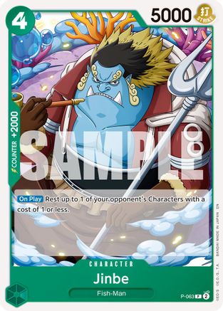 (P-063) Jinbe - P-063 (Reprint) - Premium Booster -The Best- Vol. 2 Normal