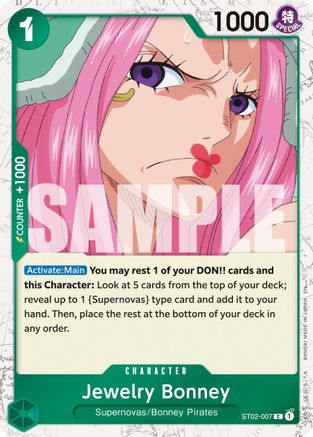 (ST02-007) Jewelry Bonney - ST02-007 (Pirate Foil) - Premium Booster -The Best- Vol. 2 Foil