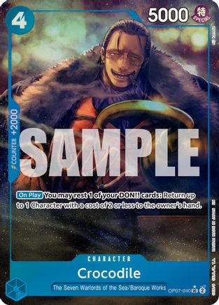 (OP07-040) Crocodile - OP07-040 (Alternate Art) - Premium Booster -The Best- Vol. 2 Foil
