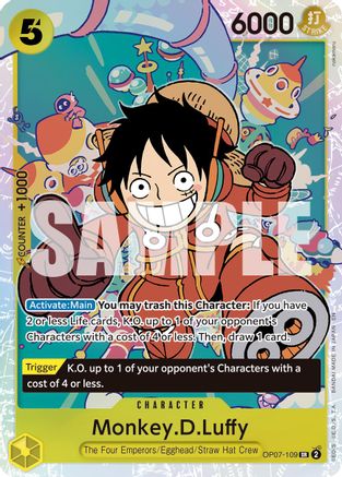 (OP07-109) Monkey.D.Luffy - OP07-109 (Reprint) - Premium Booster -The Best- Vol. 2 Foil