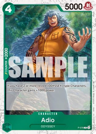 (P-078) Adio (Pirate Foil) - Premium Booster -The Best- Vol. 2 Foil