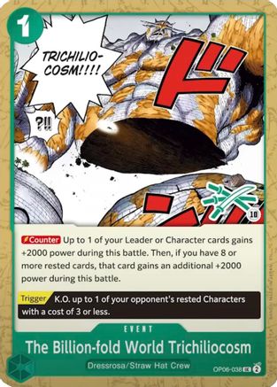 (OP06-038) The Billion-fold World Trichiliocosm (Zoro Deck) - Learn Together Deck Set - Normal