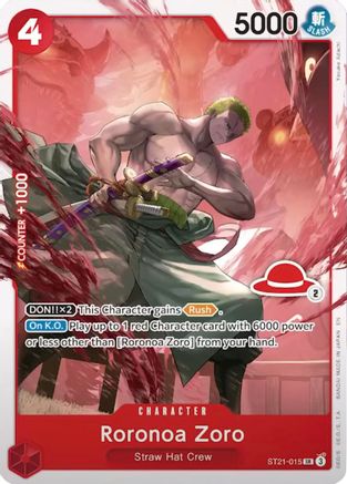 (ST21-015) Roronoa Zoro - ST21-015 (Luffy Deck) - Learn Together Deck Set - Normal