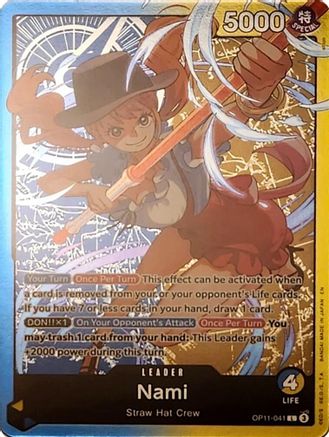 (OP11-041) Nami - OP11-041 (Nami Deck) - Learn Together Deck Set - Foil