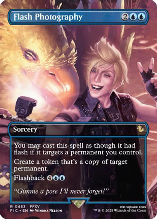 Flash Photography (Borderless) (FIC-463) - Commander: FINAL FANTASY Foil