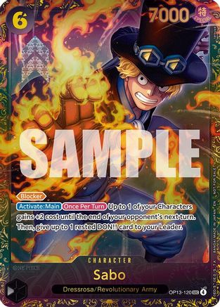 (OP13-120) Sabo (Store Treasure Cup 2025) - One Piece Promotion Cards Foil
