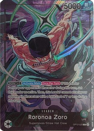 (OP12-020) Roronoa Zoro - OP12-020 (Official Playmat Limited Edition Vol.4) - One Piece Promotion Cards Foil