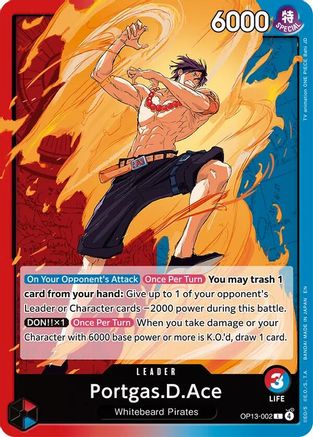 (OP13-002) Portgas.D.Ace (002) - Carrying On His Will Normal